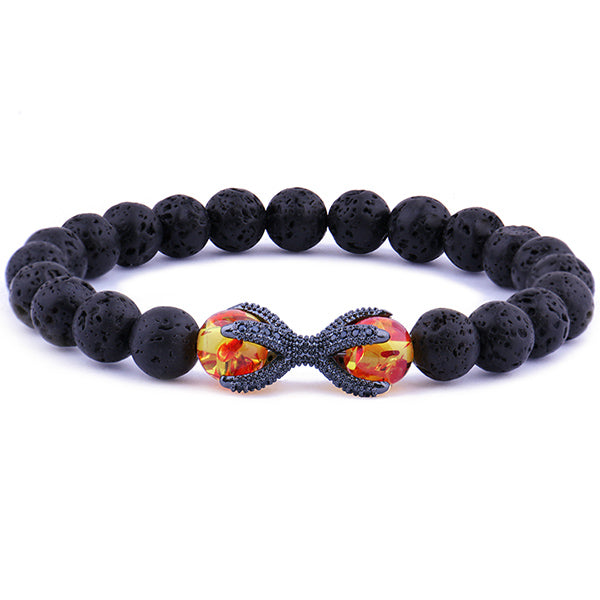 Bracelet Dragon Pierre de Volcan