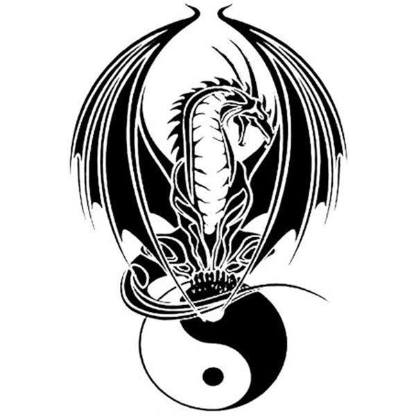 Sticker Dragon Yin Yang