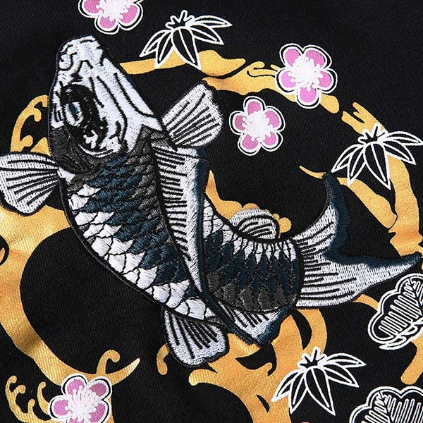 Sweat Carpe Koï Bleu