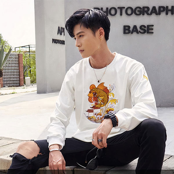 Sweat Carpe Koï Orange