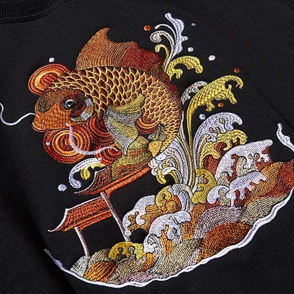 Sweat Dragon Carpe Koï Orange