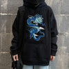 Sweat Dragon Bleu Imprimé