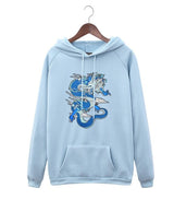 Sweat Dragon Bleu Imprimé