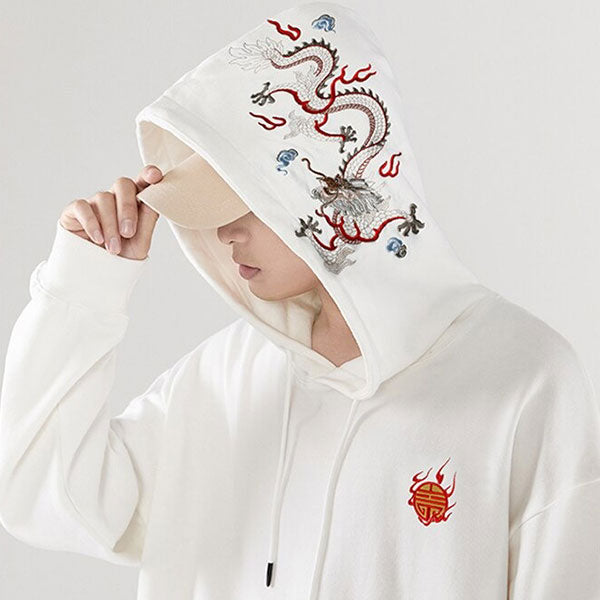 Sweat dragon brodé