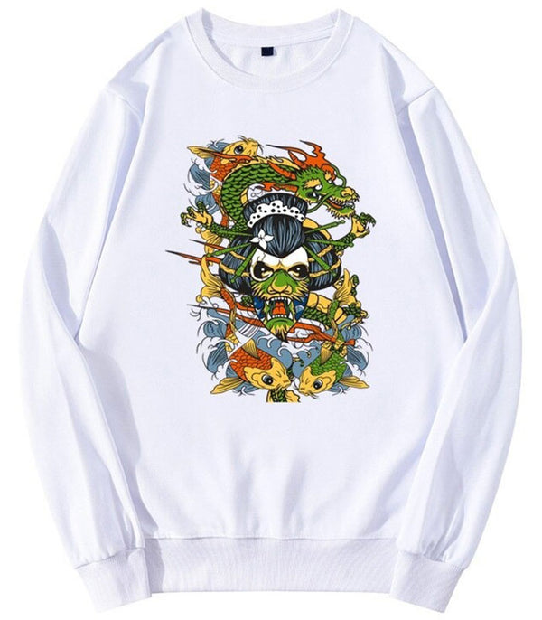 Sweat Dragon Carpe Koï Imprimé