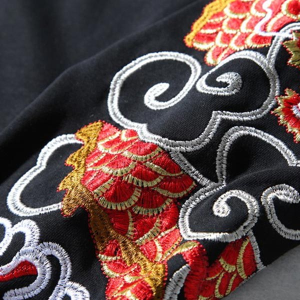 Sweat Dragon Chinois Rouge