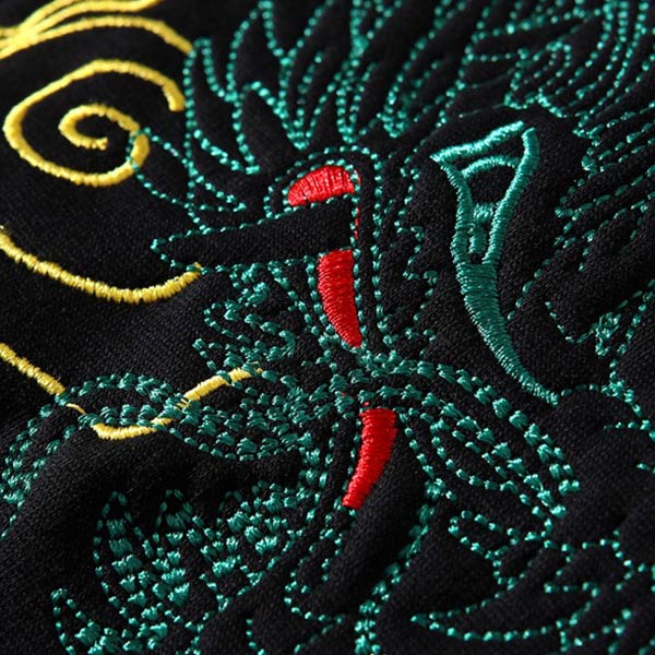 Sweat Dragon Chinois Verdoyant