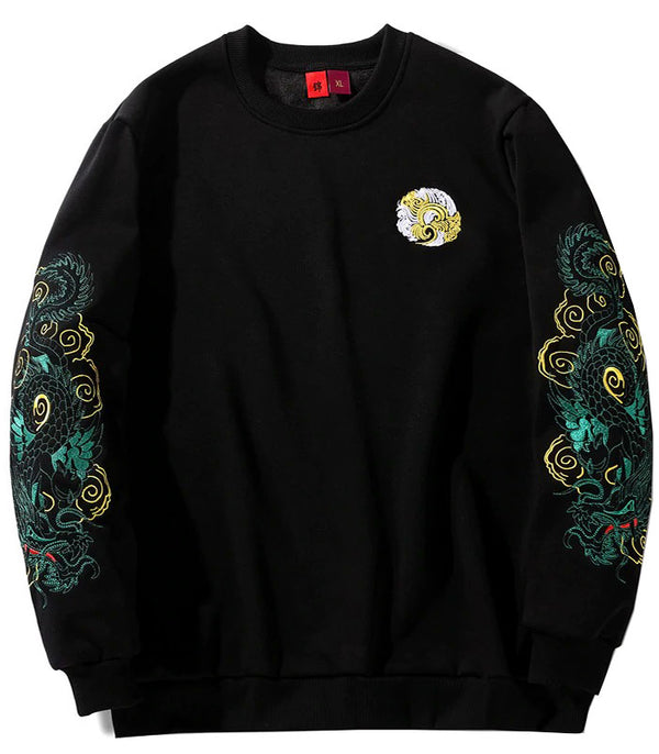 Sweat Dragon Chinois Verdoyant