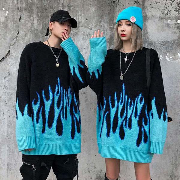 Sweat Dragon Flamme Tricot