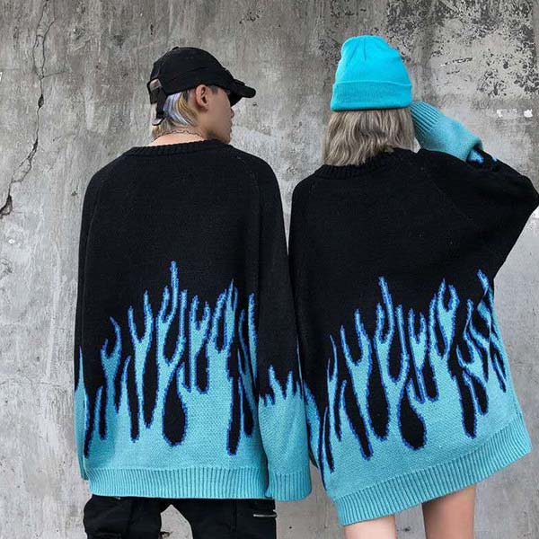 Sweat Dragon Flamme Tricot