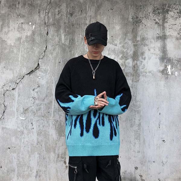 Sweat Dragon Flamme Tricot