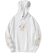 Sweat Dragon Japonais Blanc