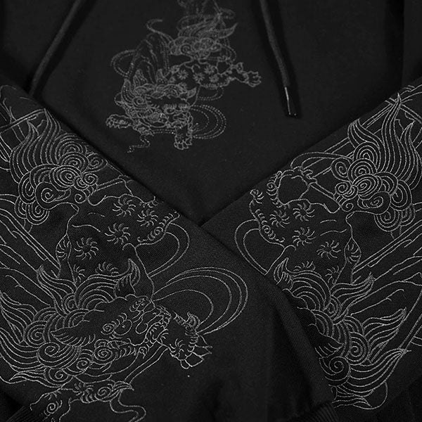Black Japanese Dragon Sweatshirt