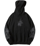 Sweat Dragon Japonais Noir