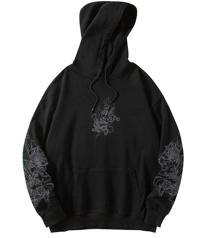 Sweat Dragon Japonais Noir