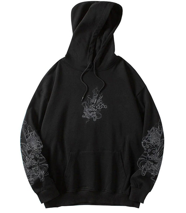 Sweat Dragon Japonais Noir