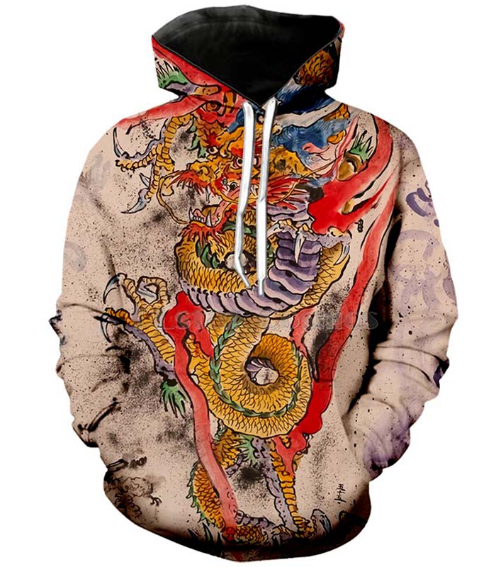 Sweat dragon protecteur japonais