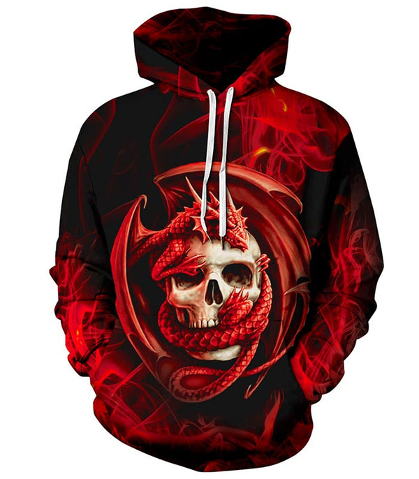 Sweat dragon tête de mort