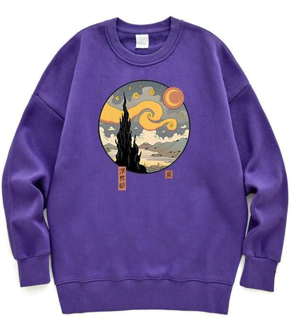 Sweat Nuit Étoilée Ukiyo-e