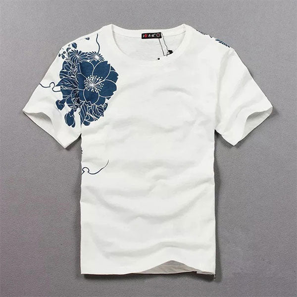 T-Shirt Dragon Carpe Koï Brodé