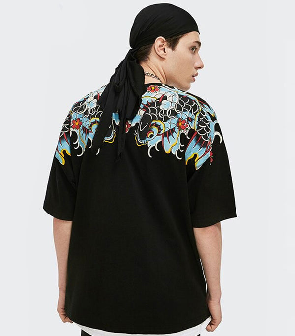 T-Shirt Carpe Koï Coloré