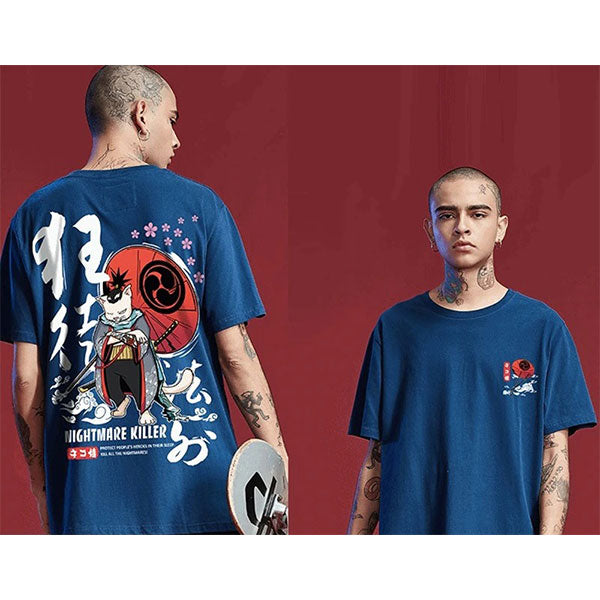 T-Shirt Dragon Chat Samourai