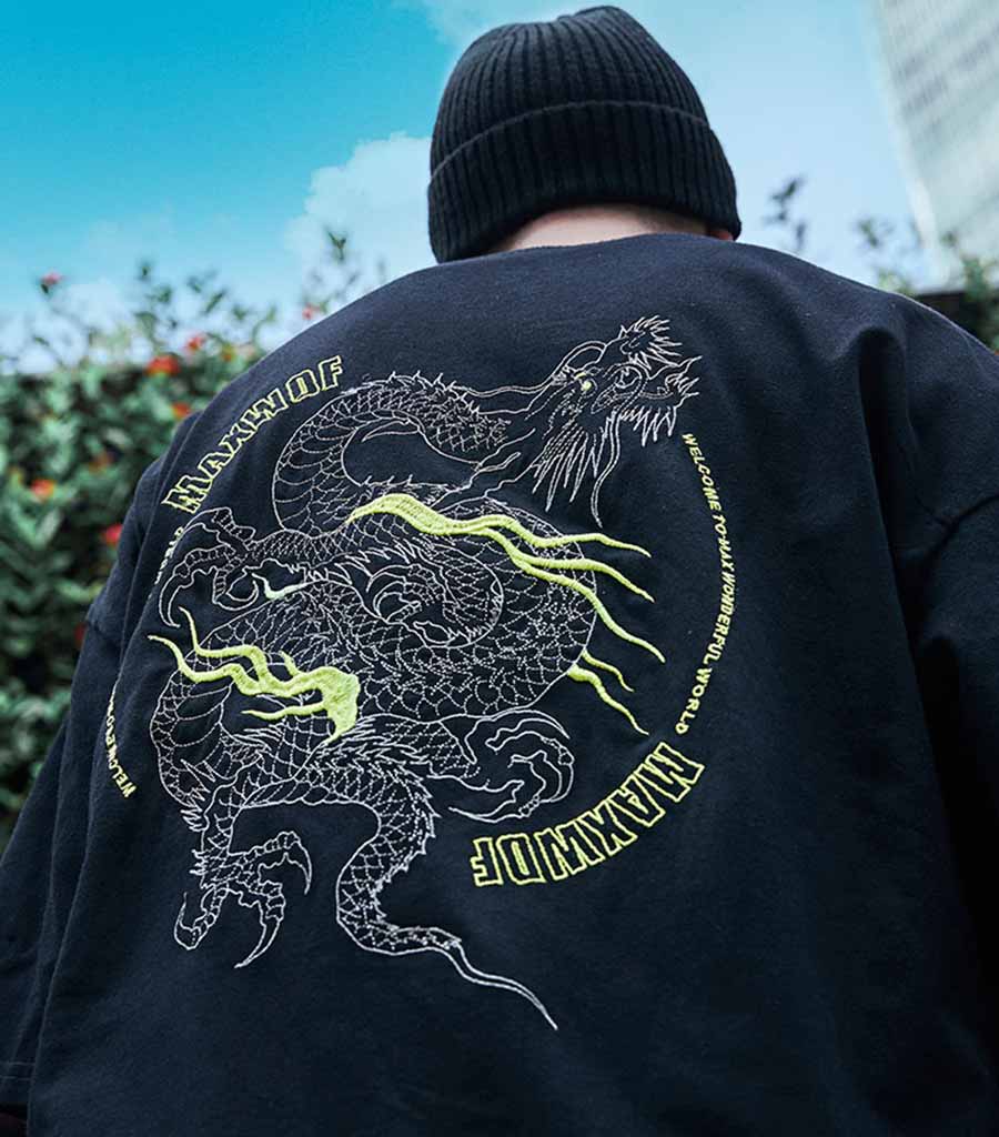 T-Shirt Dragon Chinois Homme