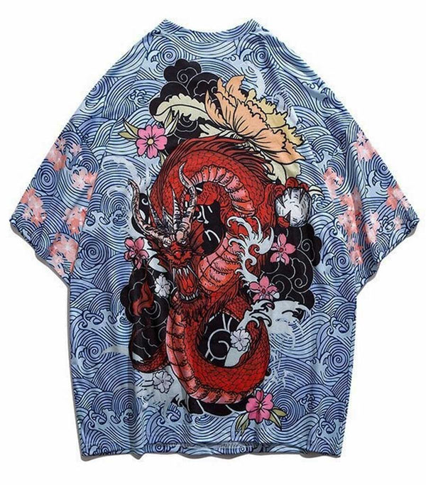 T-Shirt Dragon Chinois Rouge