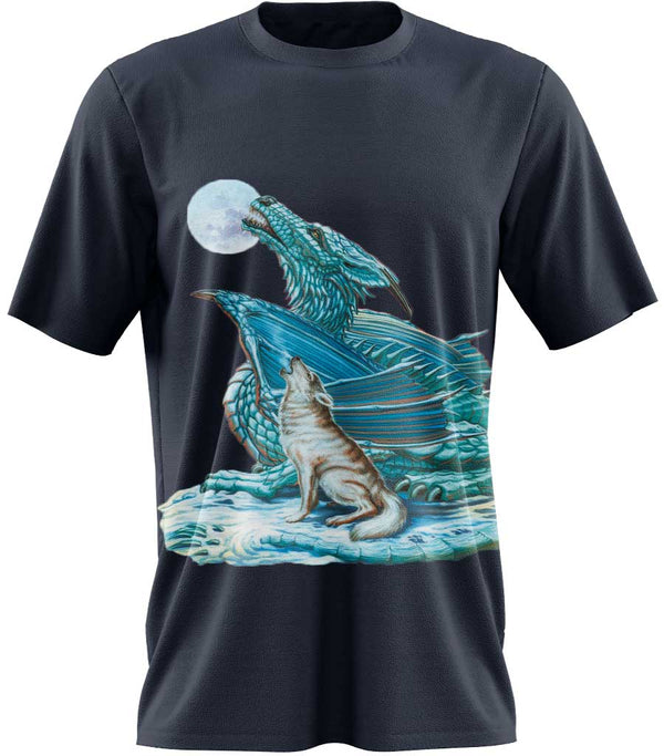 t-shirt dragon de glace