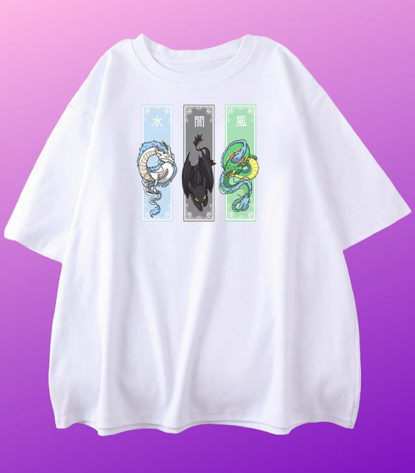 T-Shirt Dragon Dessin Animé