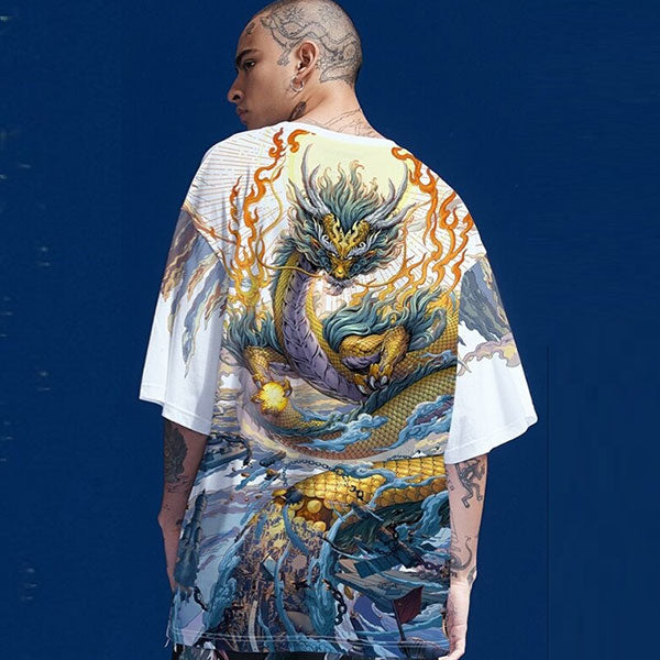 T-Shirt Dragon Dieu Des Mers