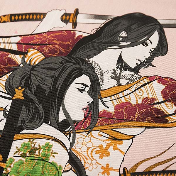 T-Shirt Dragon Femme Samouraï