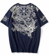 T-shirt dragon fleuri