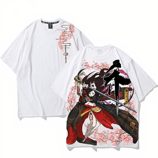 T-Shirt Dragon Fleurs De Cerisier