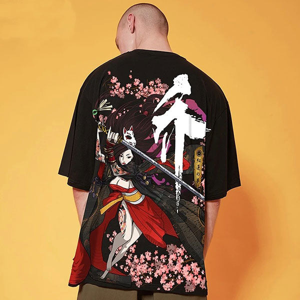 T-Shirt Dragon Fleurs De Cerisier