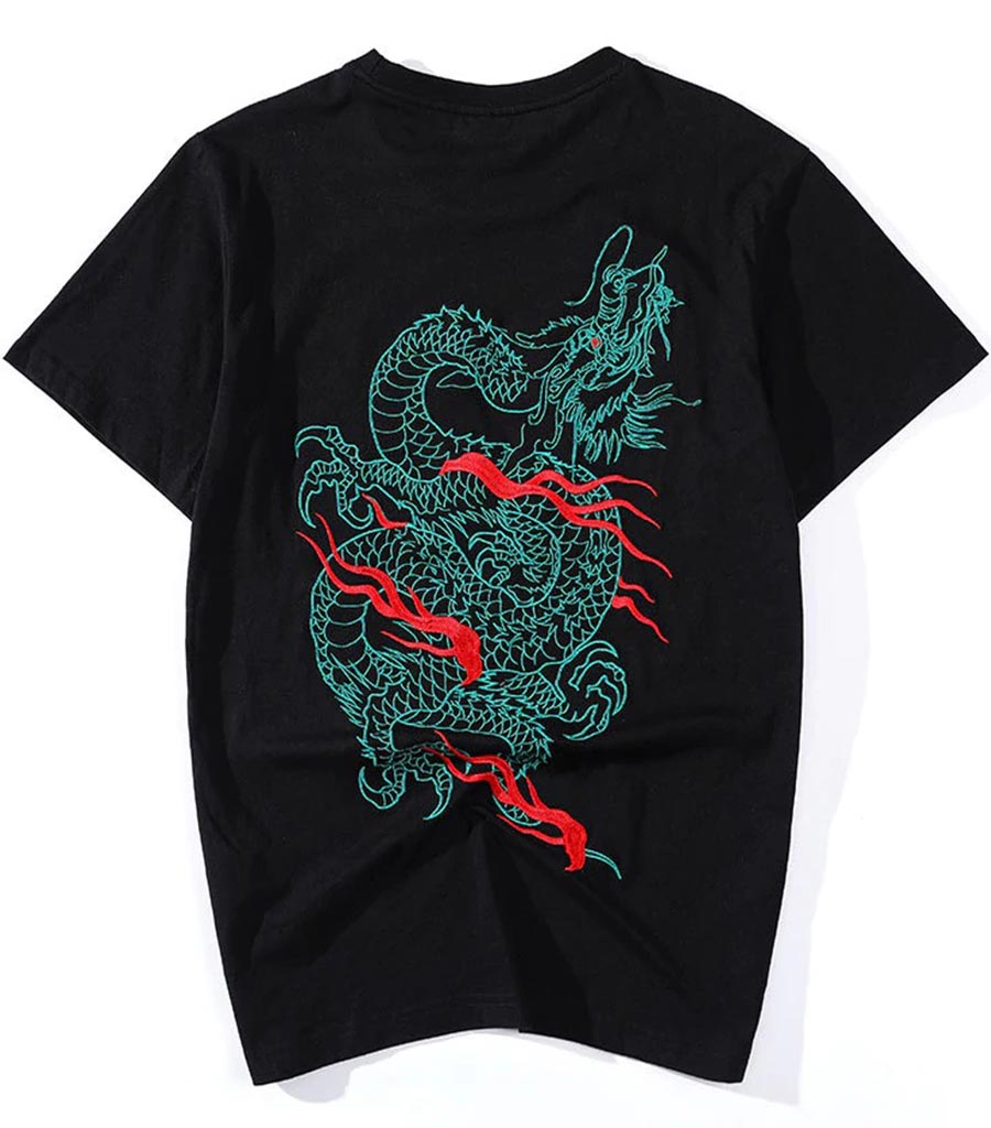 T-Shirt Dragon Japonais Akguuhop