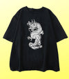 T Shirt Dragon Japonais Blanc
