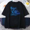 T Shirt Dragon Japonais Bleu