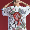 T-Shirt Dragon Japonais Floral