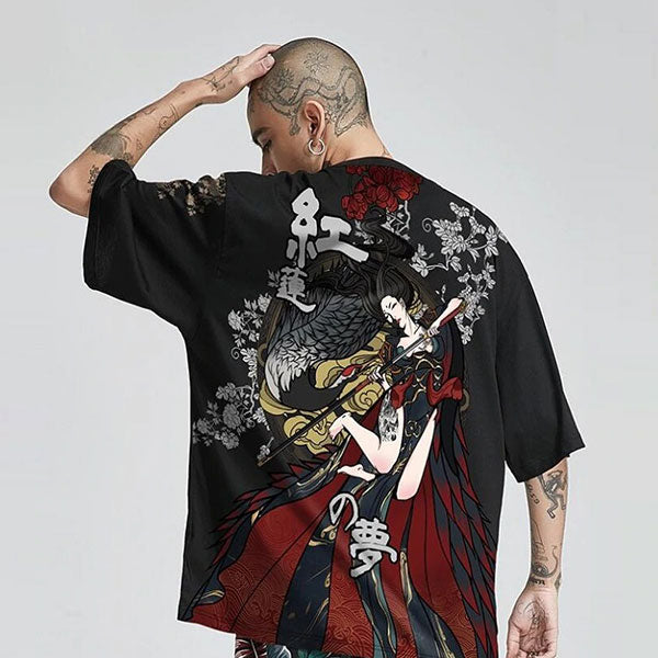 T-Shirt Dragon Streetwear Japonais