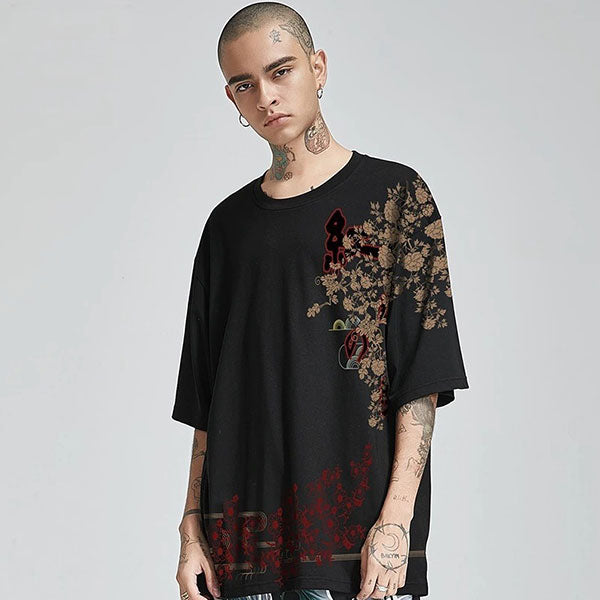 T-Shirt Dragon Streetwear Japonais