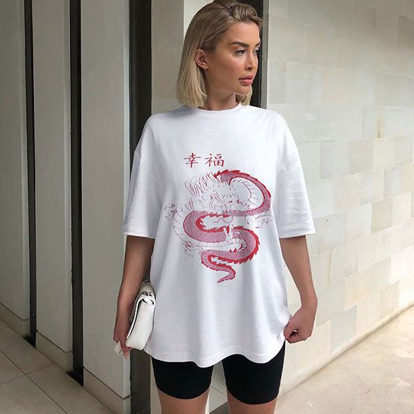 T-Shirt Femme Dragon Japonais