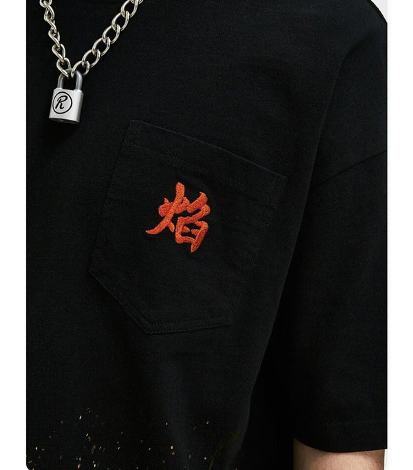 T-Shirt Dragon Flamme