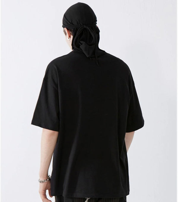 T-Shirt Dragon Kanji Bleu