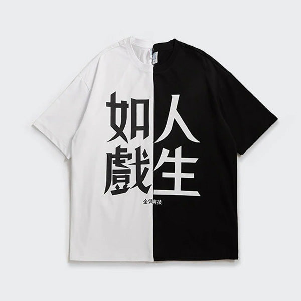 T-Shirt Dragon Kanji Imprimé