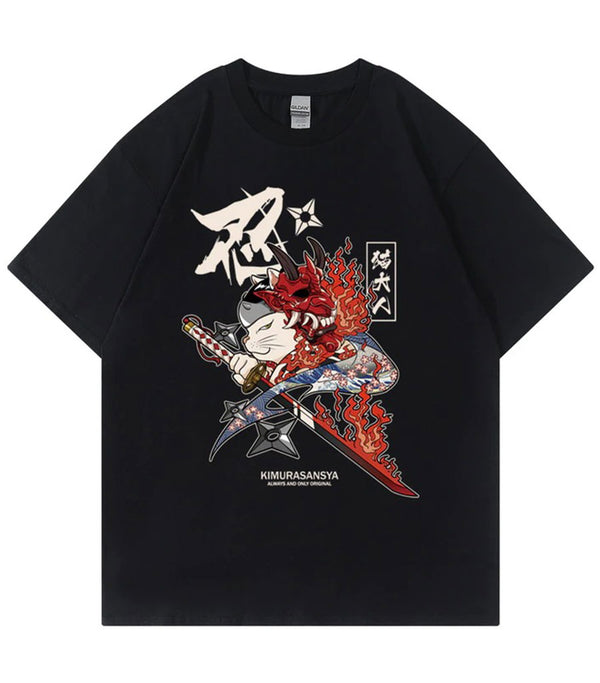 T-Shirt Neko Ninja