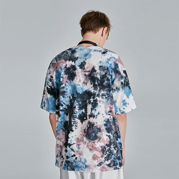 T-Shirt Tie And Dye Bleu