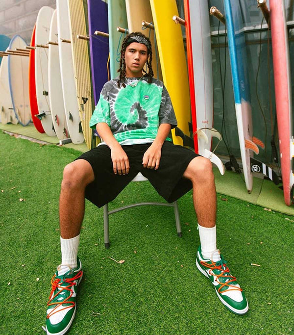 T-Shirt Tie And Dye Vert