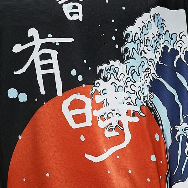 T-Shirt Dragon Vague Japonaise