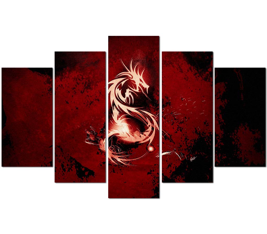 tableau avec dragon
